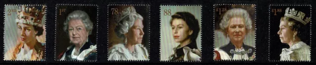 2013 Queen Elizabeth 11 Royal Portraits on 6 Stamps SG 3491 - 3496 NHM