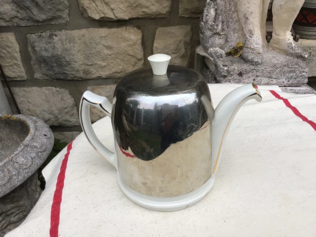 Théière Vintage En Faïence Américaine Motif Vache - KHIEN Céramique - États-Unis