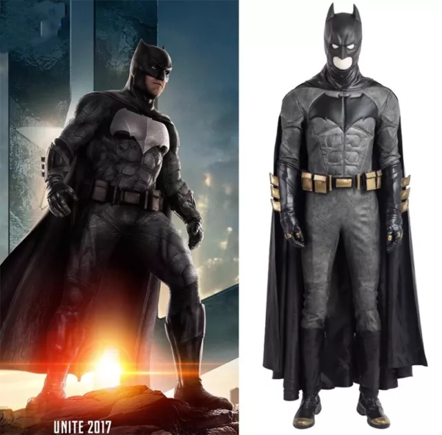 Justice League Batman Cosplay Halloween Costume Suit The Dark Knight 3D Jumpsuit