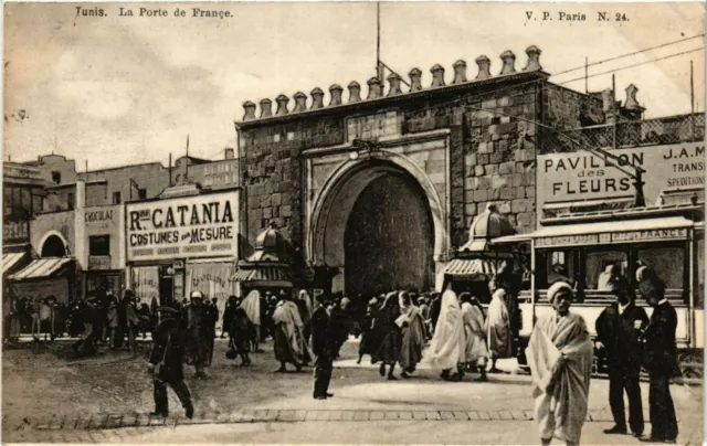 CPA AK TUNISIE TUNIS - La Porte de France (239635)