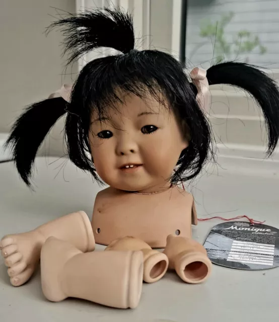PORCELAIN DOLL KIT - Asian JDK #243 Kestner reproduction child; includes wig
