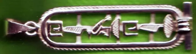 PUT YOUR hieroglyphic NAME On Elegant Sterling Silver Egyptian CARTOUCH Pendant