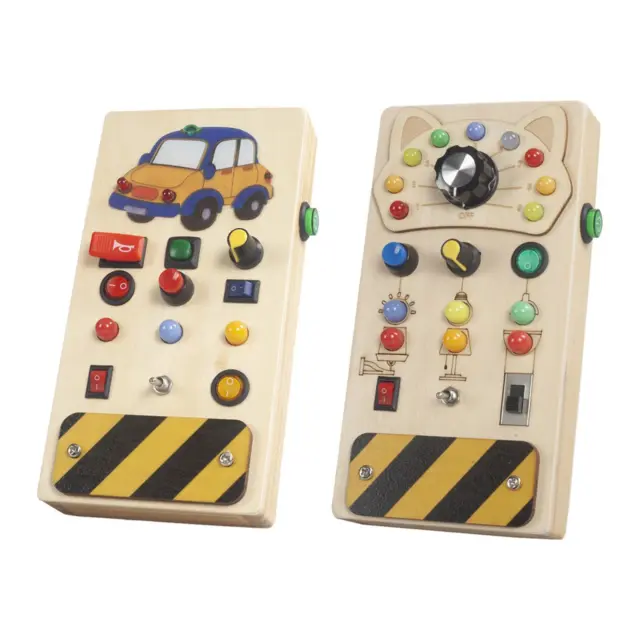 Lights Switch Busy Board Toys with Buttons Travel Toy Educational Toys Fine