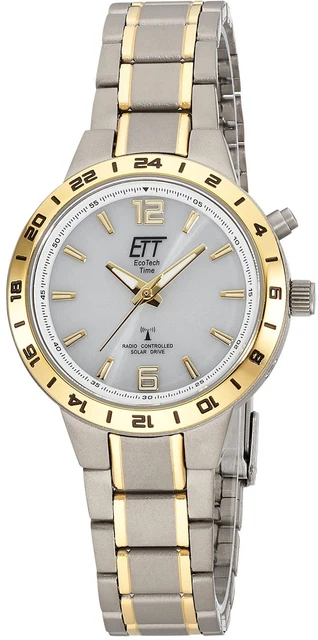 ETT Funkuhr ELT-11449-11M Damenfunkuhr 34 mm Titan Analog B-WARE
