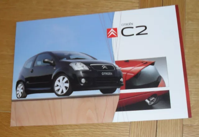 Citroen C2 Brochure 2008 - Vibe Rhythm VTR VTS - 1.1 1.4 1.6 HDI