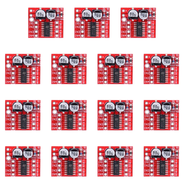 L298N DC MOTOR Drive Controller Module 2.5A Mini Reversing PWM Speed ...