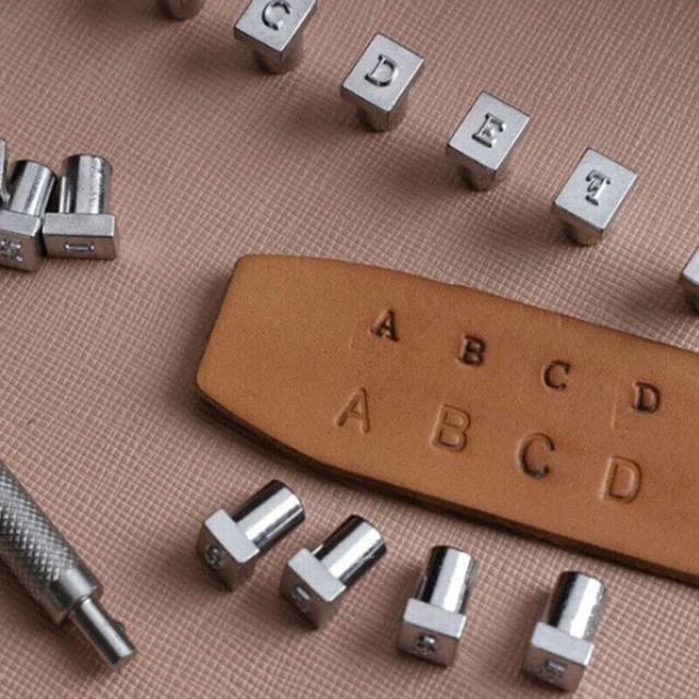 Permanent Printing Tools Stamper Set Stainless Steel For DIY Leather Craft Metal Letter