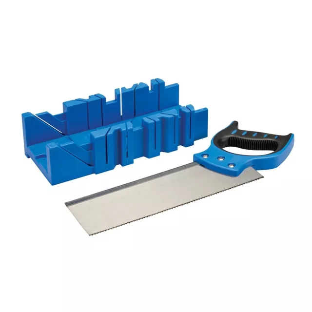 Mitre Cutting Block Box Expert - 300mm x 90mm + Tenon Wood Saw Silverline 335464