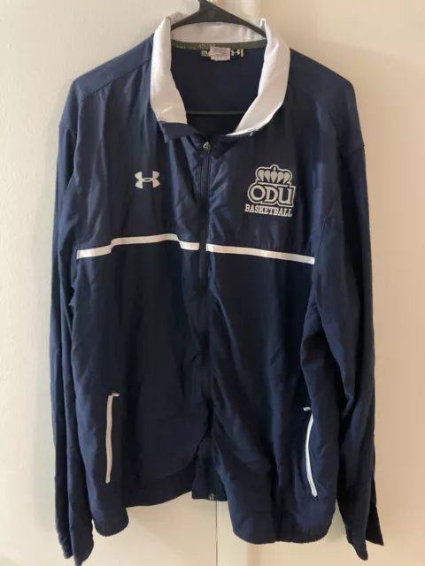 Under Armour Full Zip Warm-Up Jacket Men’s Size 2XL Old Dominion ODU Basketball