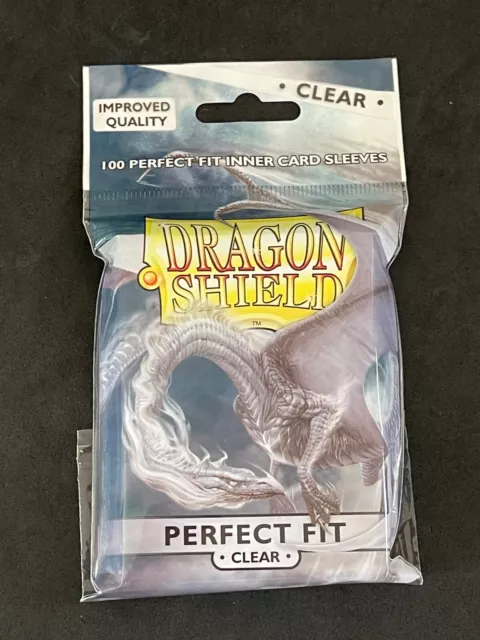 card sleeves 100 perfect fit clear dragon shield