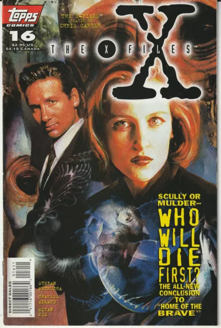 The X-Files Vol 1 #16 Topps Comics 1996 "Home of The Brave Conclusion"