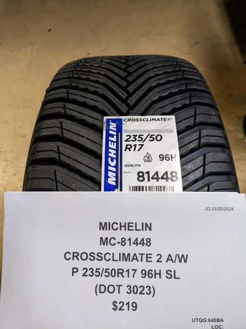 MICHELIN CROSS CLIMATE 2 A/W P 235 50 17 96H Sl Tire 81448 Cq2 $263.00 ...
