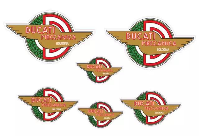 Aufkleber Ducati Meccanica Ducati Alte Vintage Adesivi Aufkleber