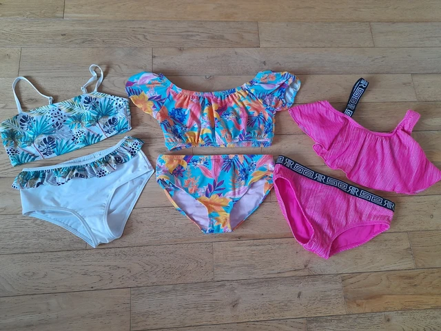 girls river island swimwear bundle age 9-10 good condition 