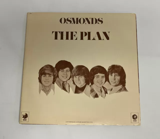 Osmonds The Plan LP Vinyl Record 1973 MGM Records Vintage