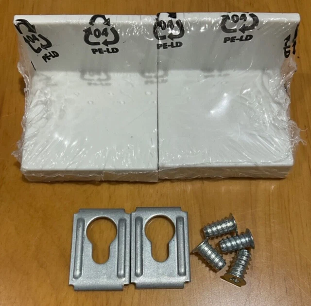 IKEA PAX/KALLAX WALL mounting brackets White cover plates (Set of 4) £