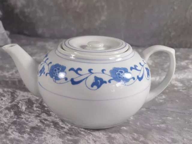 Asien Japan China Porzellan Teeservice Teekanne 60er Blaudekor