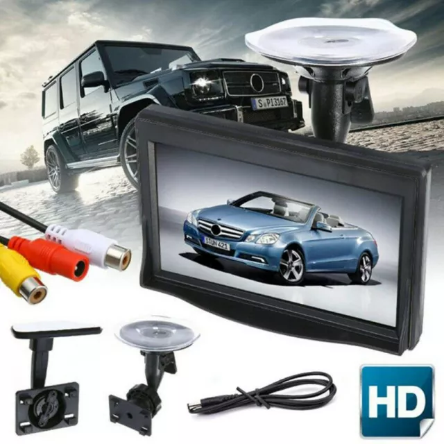 5" Color TFT LCD Car Monitor Screen for Rear View Reverse Backup Camera Truck