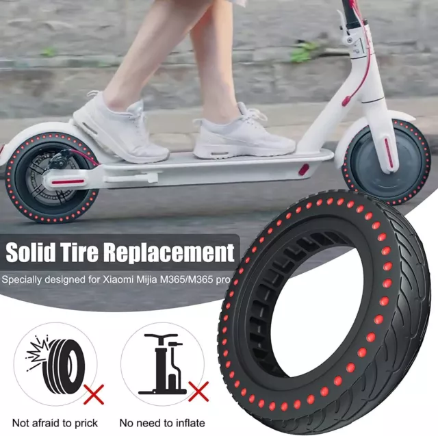 8.5“Solid Puncture Proof Electric Scooter Tyres Flat Free Tire Replacement Wheel