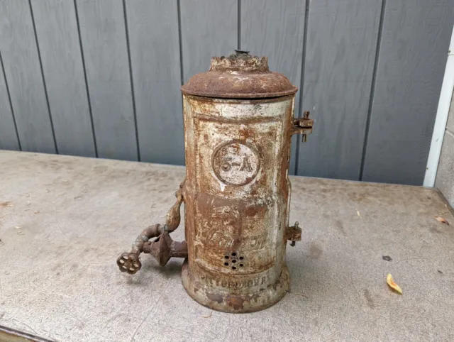 Vintage Cast Iron LAWSON Water Heater Model 5-A Steampunk