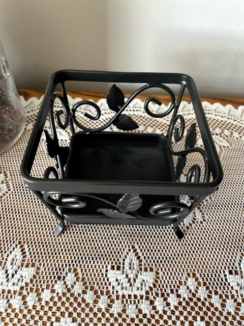 Longaberger Wrought Iron Candle/Seedling -Stand  At  Home Garden Collection