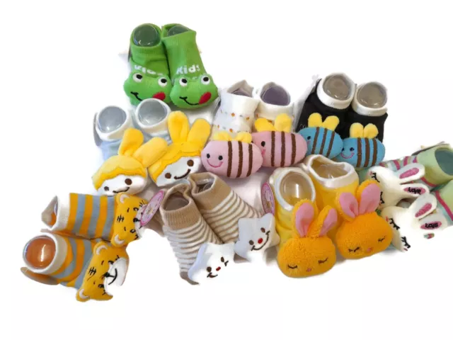 Baby & Children Slipper Socks Animal Design Anti Slip Grip 6-12 Months Child