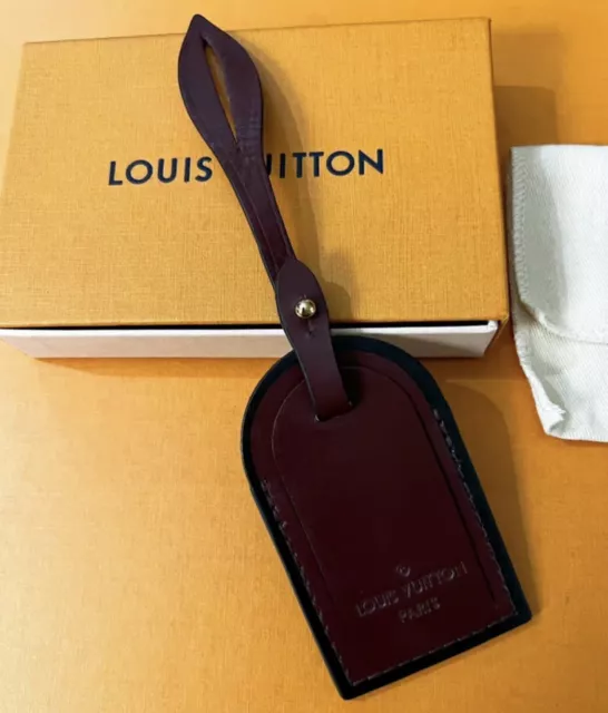 Louis Vuitton Large Name ID Tag - Vintage Model “Restored Leather” Authentic