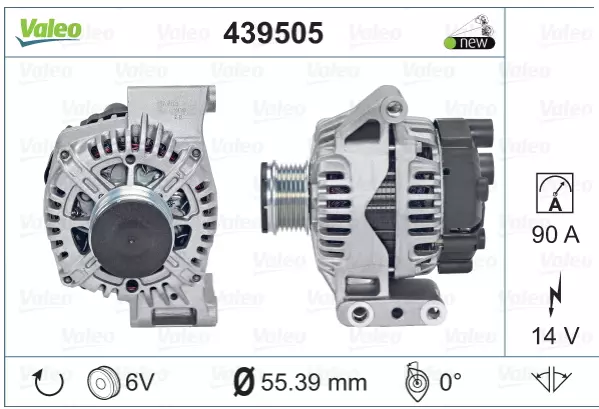 439505 Alternatore Valeo Motori 1.3 Mjt Punto Grande Punto 500 Ypsilon Panda