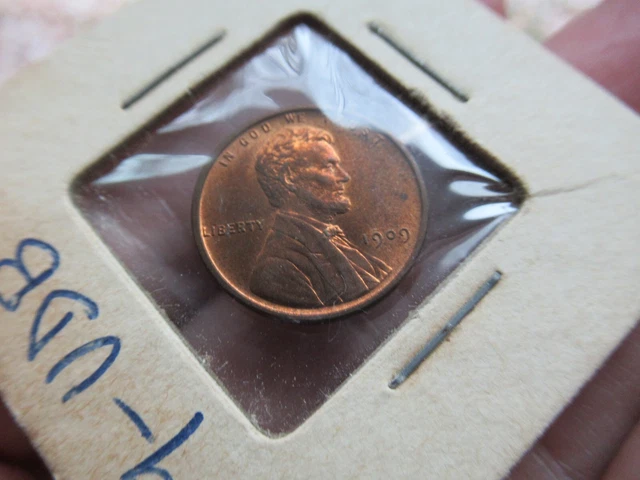 1909 VDB Lincoln Wheat Penny Cent BU Very RED BRILLIANT UNCIRCULATED