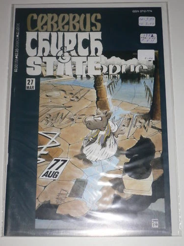 Cerebus Church & State #27 VF Aardvark Vanaheim March Mar 1992