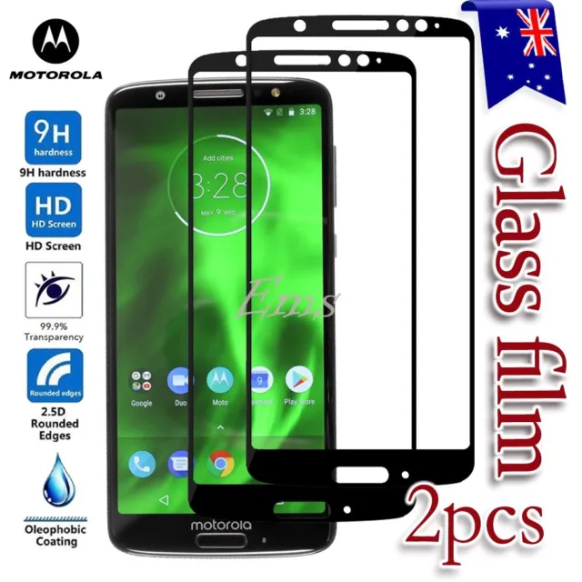 2X For Motorola Moto E5 G6 G7 Plus G7 Power Tempered Glass Screen Protector Film