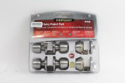 Keyed Entry Project Pack Stainless Steel 492 487 Door Locks Dead Bolts One Sided