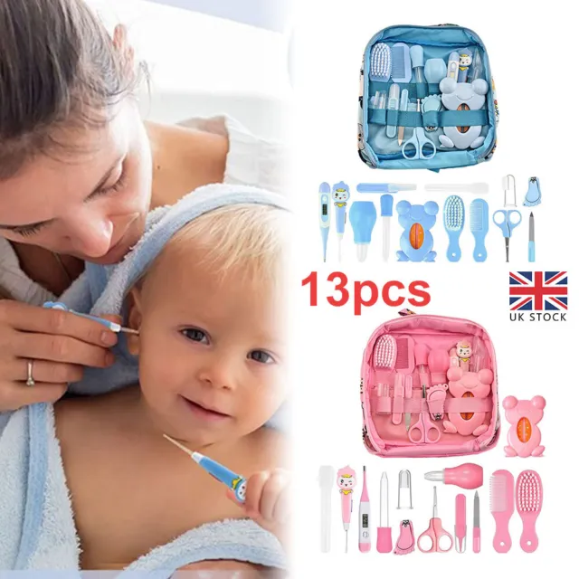 13X Newborn Baby Kids Nail Hair Health Care Infant Grooming Brush Gift Kit New