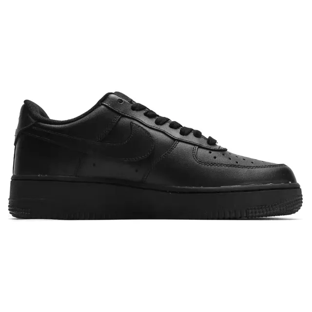 Sportive Air&Force 1 Uomo '07 Tutto Nere Scarpe Da Ginnastica Taglia 40-45 42.5 3