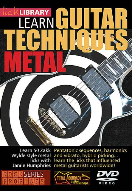 Learn Metal Guitar Techniques - Zakk Wylde *New* Dvd