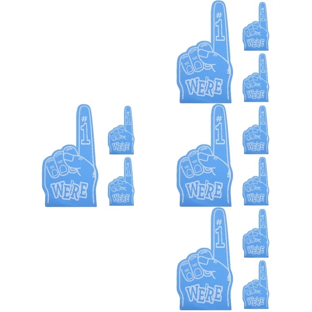 12 Pcs Foam Fingers Lovely Football Finger Giant Portable Child