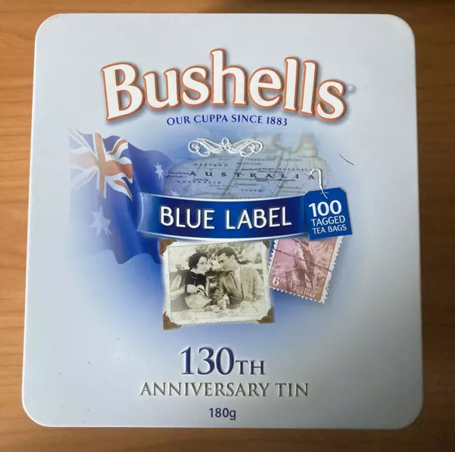 Bushells Blue Label Tea 130th Anniversary Tin Issued 2013 by Unilever