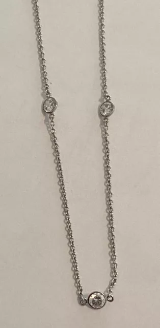 JCM diamond by the yard 18” necklace Sterling Silver cubic zirconia 3.3 Grams E2 JCM diamond by the yard 18” necklace Sterling Silver cubic zirconia 3.3 Grams E2