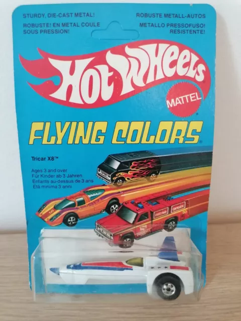 Hot Wheels Flying Colors Vintage Tricar X8 Mattel Ref 1130