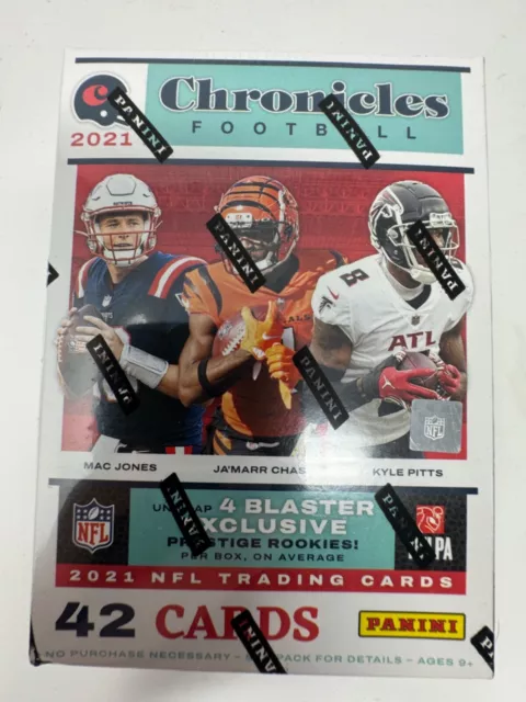 NFL 2021 Panini Chronicles Football Blaster Box - 42 Cards Prestige Inserts