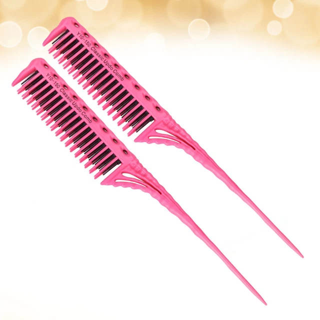 2 PIEZAS peine de peluquería peine de cola de pinta peine de corte de pelo