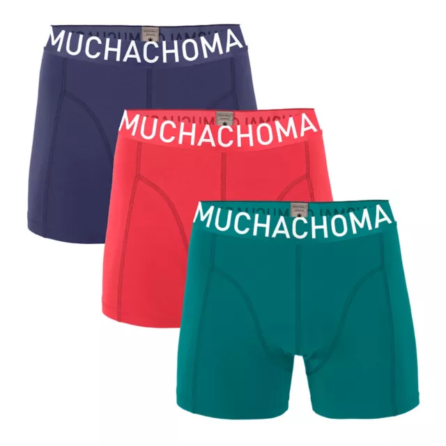 Muchachomalo Herren 3er Pack Shorts SOLID Größe M - XL Multicolor NEU