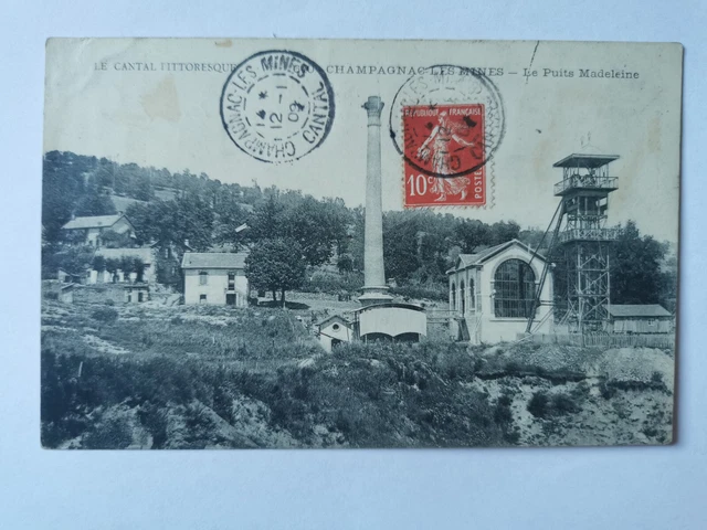 CPA 15 CHAMPAGNAC-LES-MINES - Le Puits Madeleine