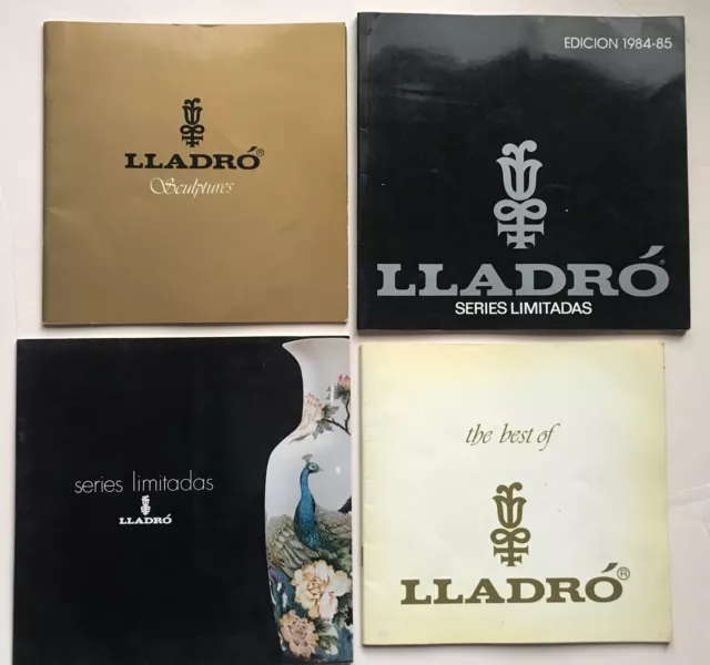 4 x vintage LLADRO catalogs..The Best Of.., Sculptures, Series Limitadas x2