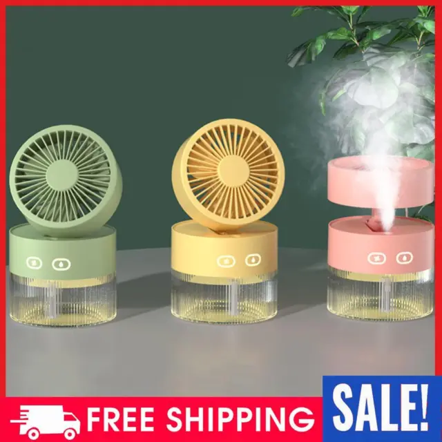Air Humidification Spray Fan USB Rechargeable Mini Spray Fan Mute Summer Cooling