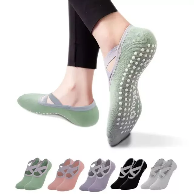 Calcetines de yoga para mujer nailon sección antideslizante vendaje deportes ballet calcetín de baile