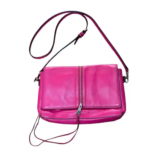 Rebecca Minkoff pink leather crossbody purse