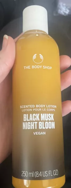 The Body Shop Black Musk Night Bloom Body Lotion. 250ml. New. Vegan