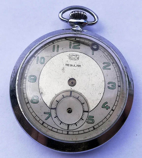 UMF RUHLA REGULAR - rare vintage DDR - GDR Taschenuhr - vintage watch 1