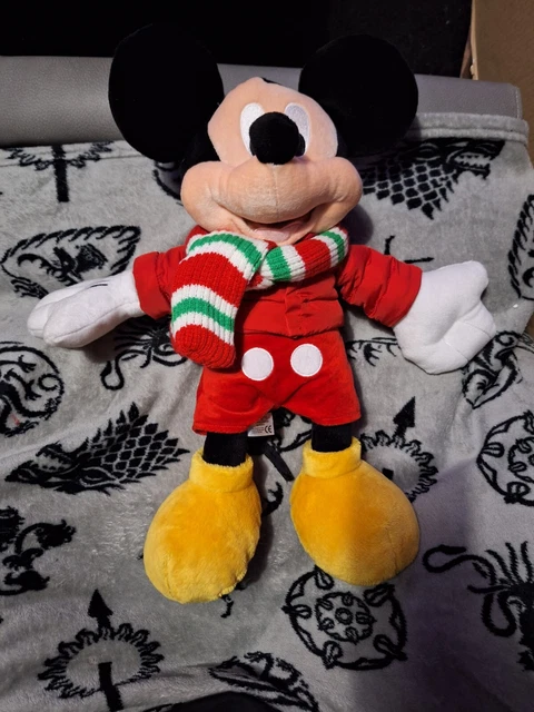 DISNEY STORE CHRISTMAS Winter 18 Mickey Mouse Plush With Scarf Coat 2010 14.99 PicClick UK
